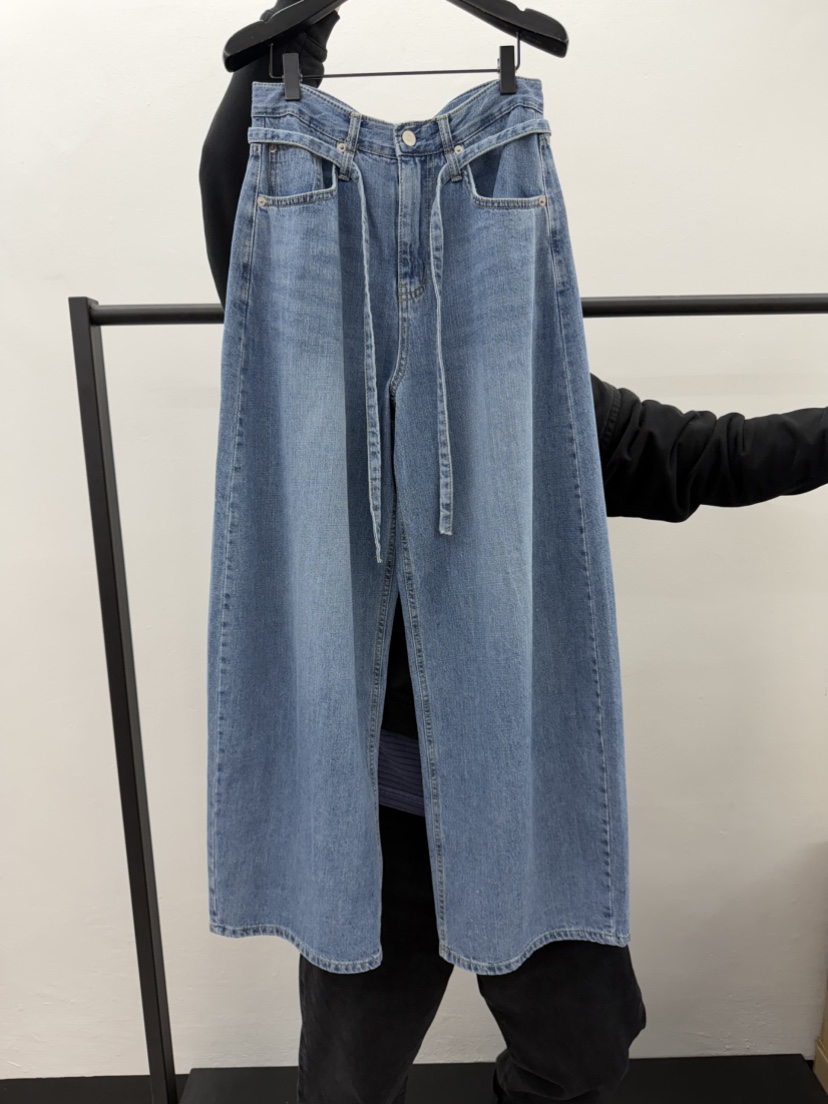 ARKIE/TAF韓國直郵實拍女裝新品時尚休閑人氣牛仔褲含腰帶ARKIE/TAF牛仔褲圖色2