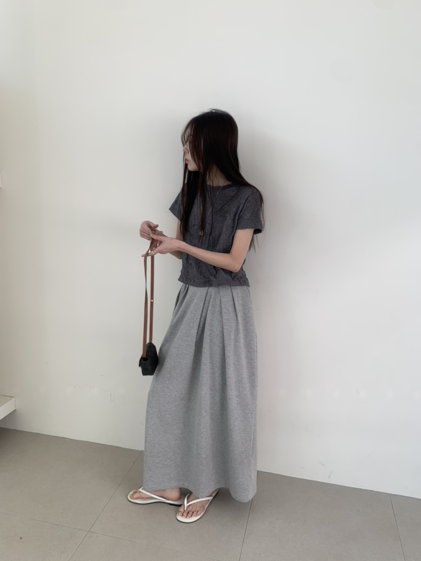 LE AVE韓國東大門直郵女裝新品休閑26春夏推薦人氣時尚長裙LE AVE長裙