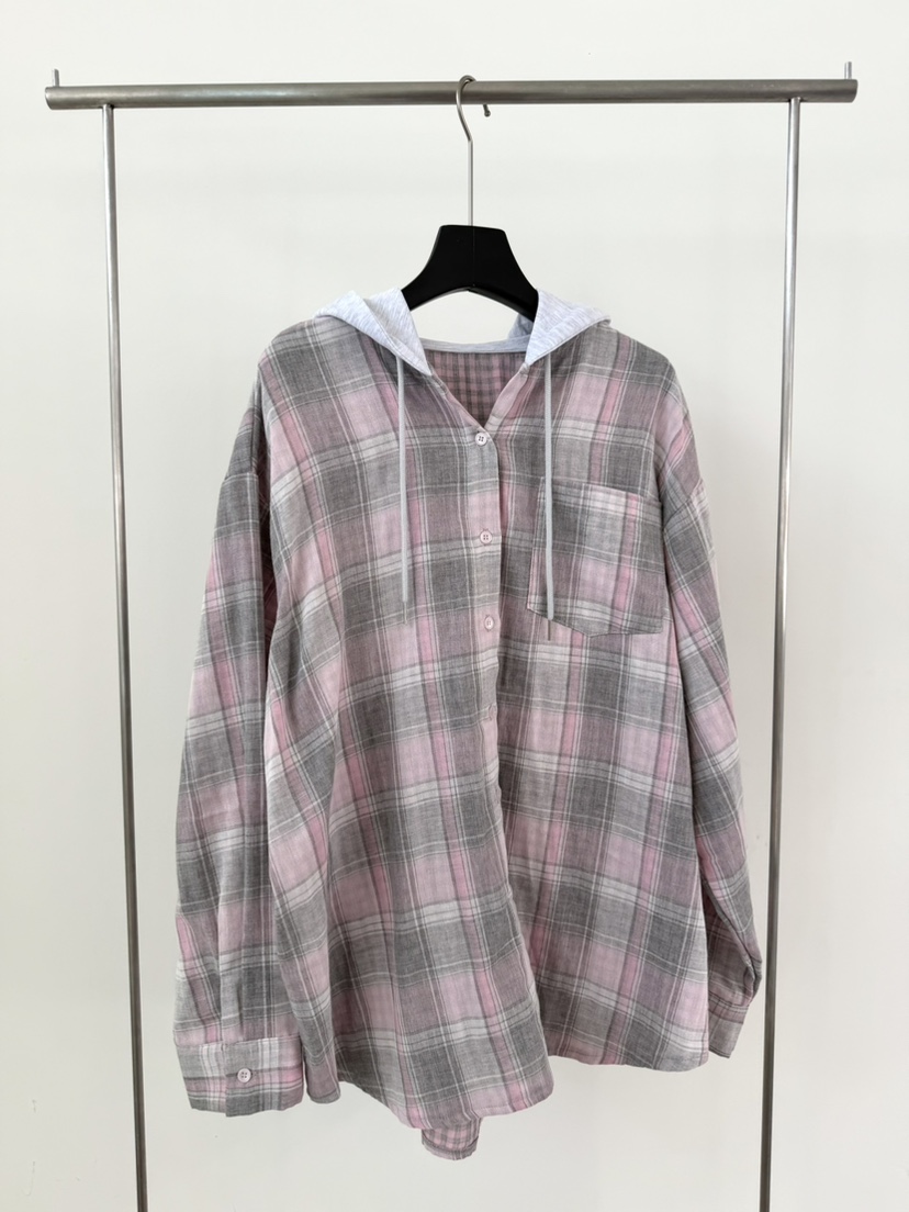 LE AVE韓國直郵實拍女裝新款職業休閑人氣襯衫蕾絲衫兜帽LE AVE襯衫/蕾絲衫圖色2