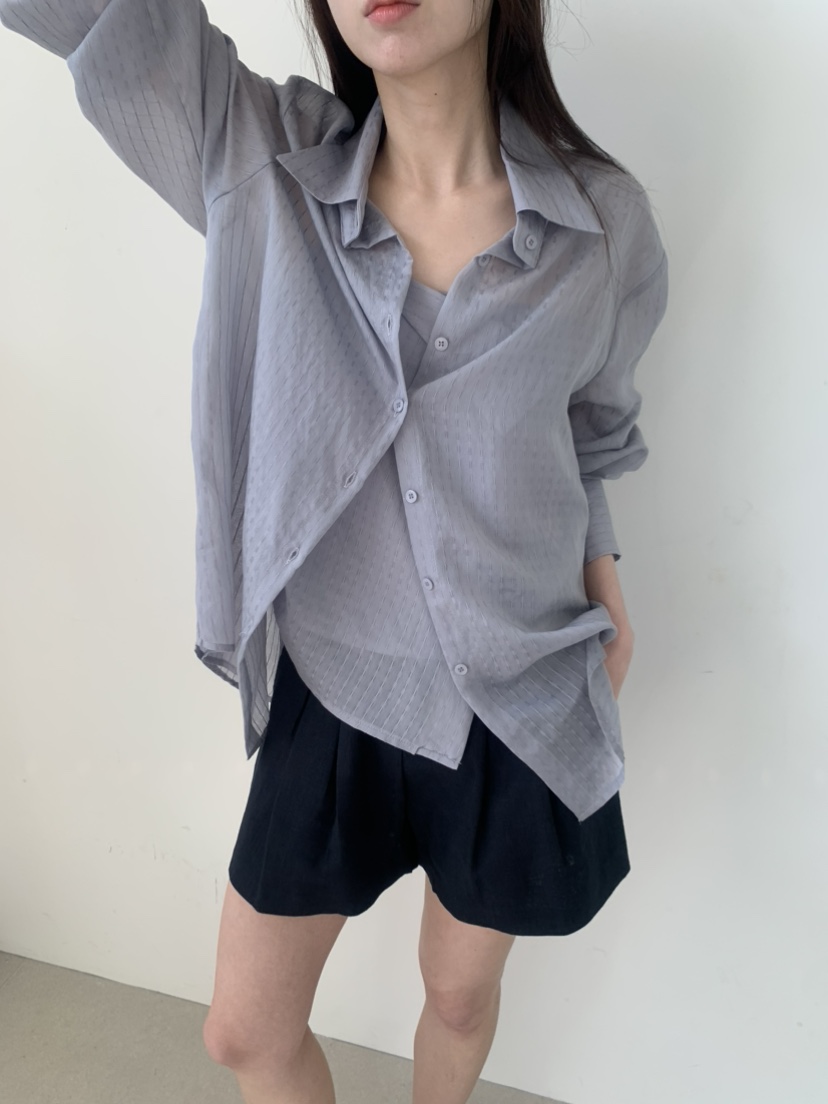 LE AVE韓國直郵實拍女裝新品職業熱賣推薦休閑襯衫蕾絲衫LE AVE襯衫/蕾絲衫