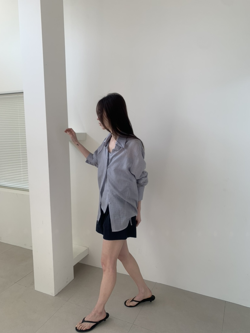 LE AVE韓國直郵實拍女裝新品職業熱賣推薦休閑襯衫蕾絲衫LE AVE襯衫/蕾絲衫