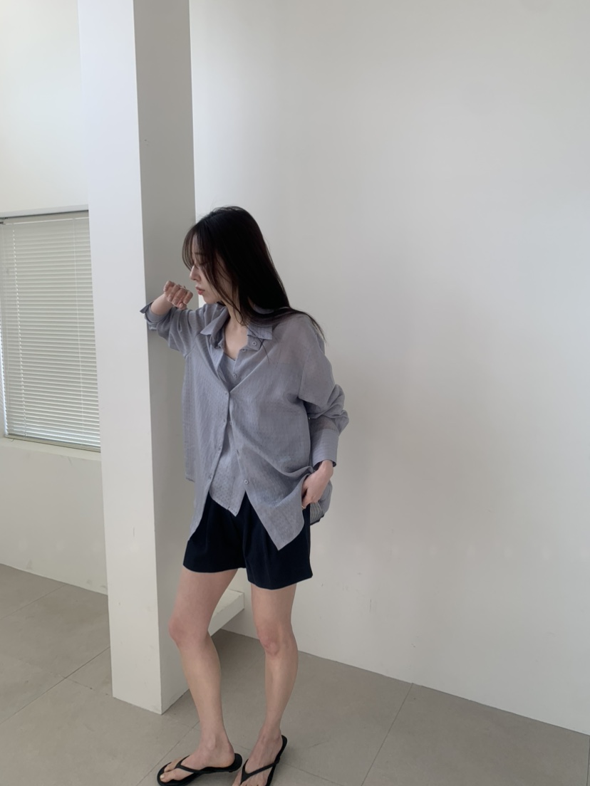 LE AVE韓國直郵實拍女裝新品職業熱賣推薦休閑襯衫蕾絲衫LE AVE襯衫/蕾絲衫