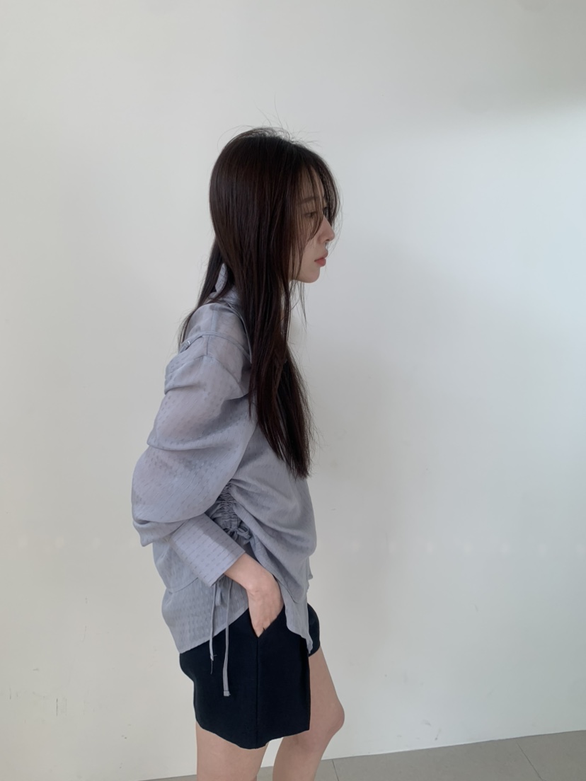 LE AVE韓國直郵實拍女裝新品職業熱賣推薦休閑襯衫蕾絲衫LE AVE襯衫/蕾絲衫