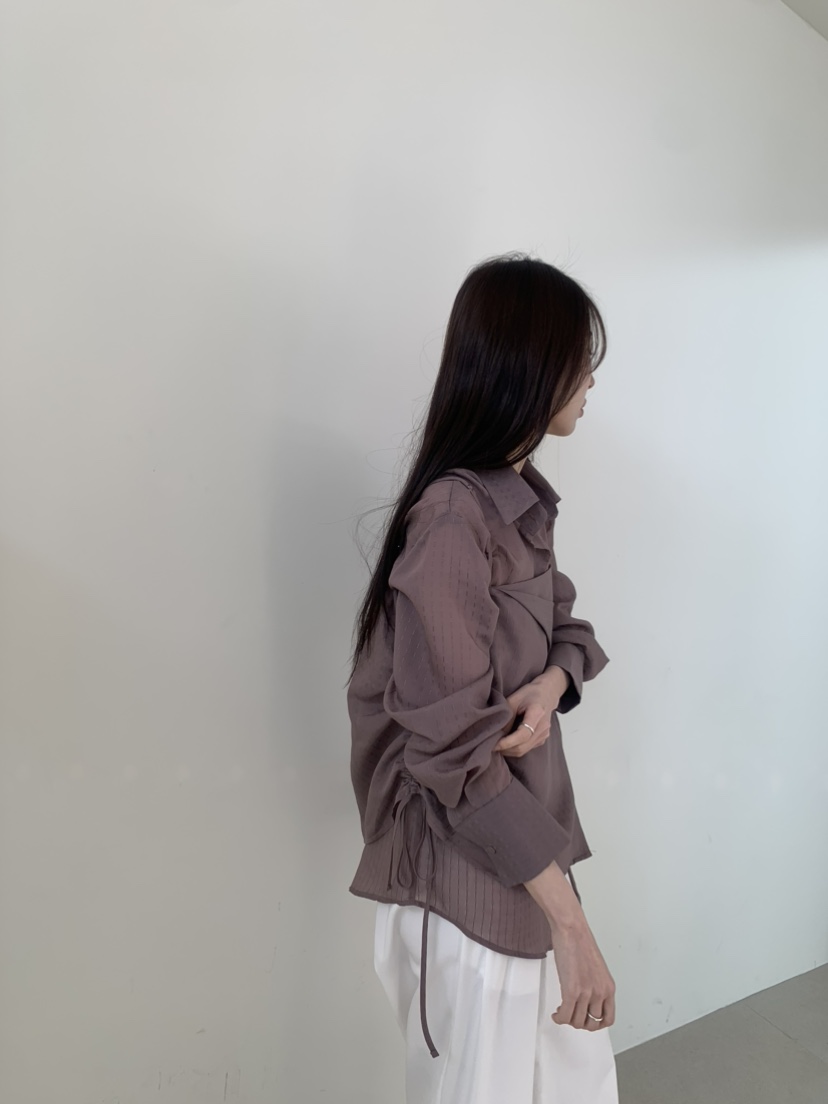 LE AVE韓國直郵實拍女裝新品職業熱賣推薦休閑襯衫蕾絲衫LE AVE襯衫/蕾絲衫