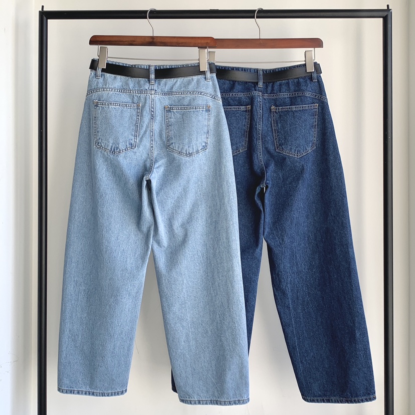 DAVICHI/D.SECOND韓國直郵實拍女士新品休閑牛仔褲含隨機腰帶DAVICHI/D.SECOND牛仔褲