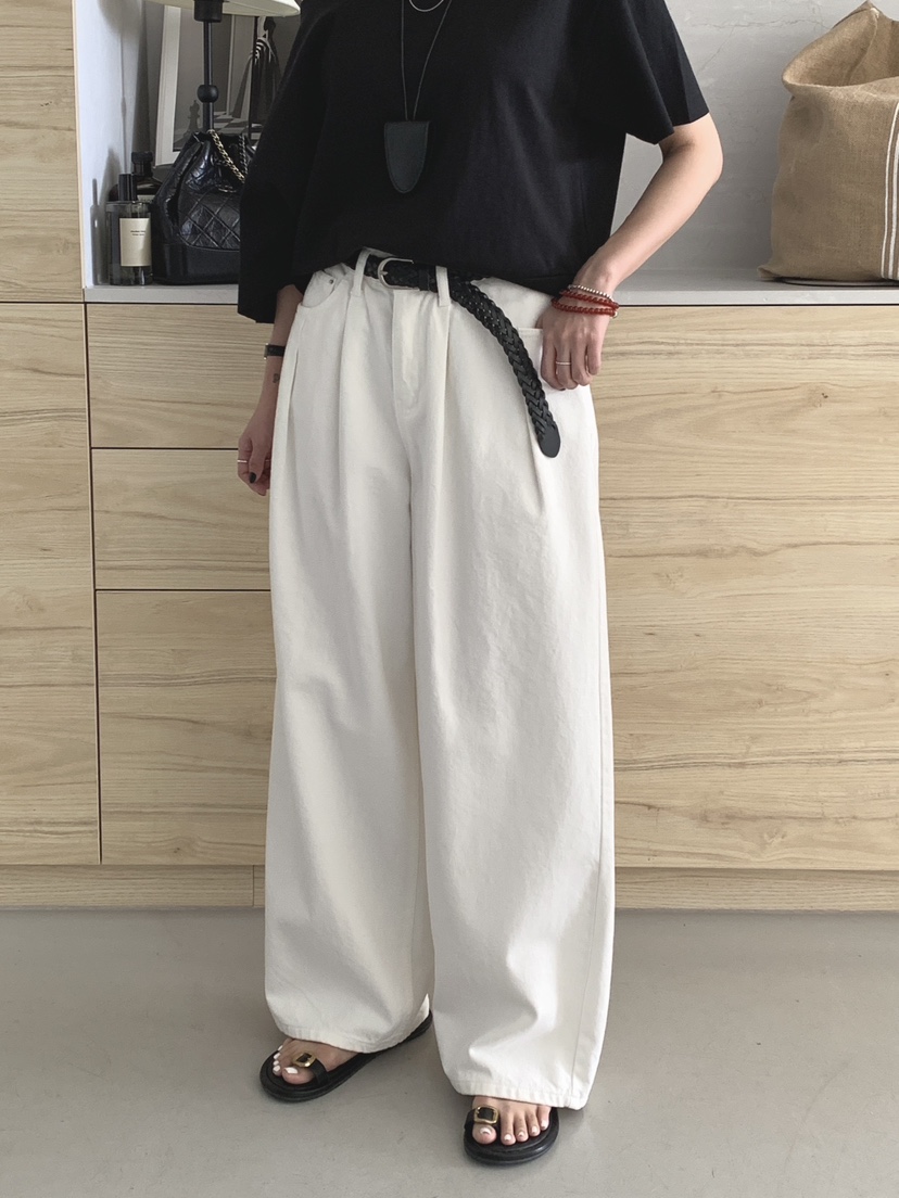 DAVICHI/D.SECOND韓國東大門直郵女裝新品推薦牛仔褲含腰帶DAVICHI/D.SECOND牛仔褲