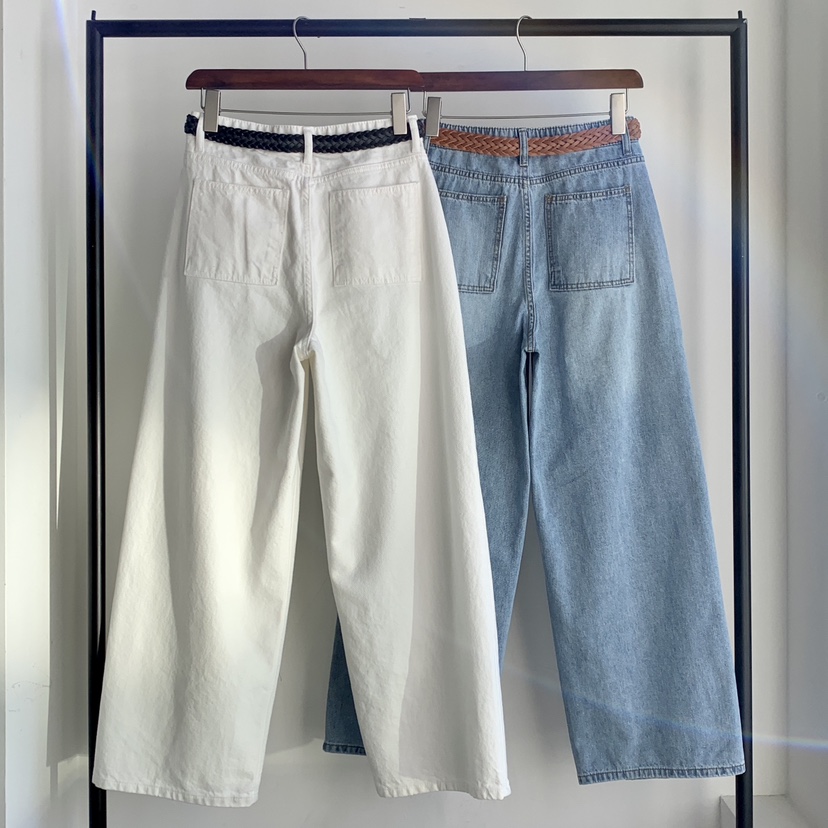 DAVICHI/D.SECOND韓國東大門直郵女裝新品推薦牛仔褲含腰帶DAVICHI/D.SECOND牛仔褲