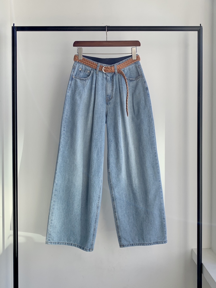 DAVICHI/D.SECOND韓國東大門直郵女裝新品推薦牛仔褲含腰帶DAVICHI/D.SECOND牛仔褲圖色2