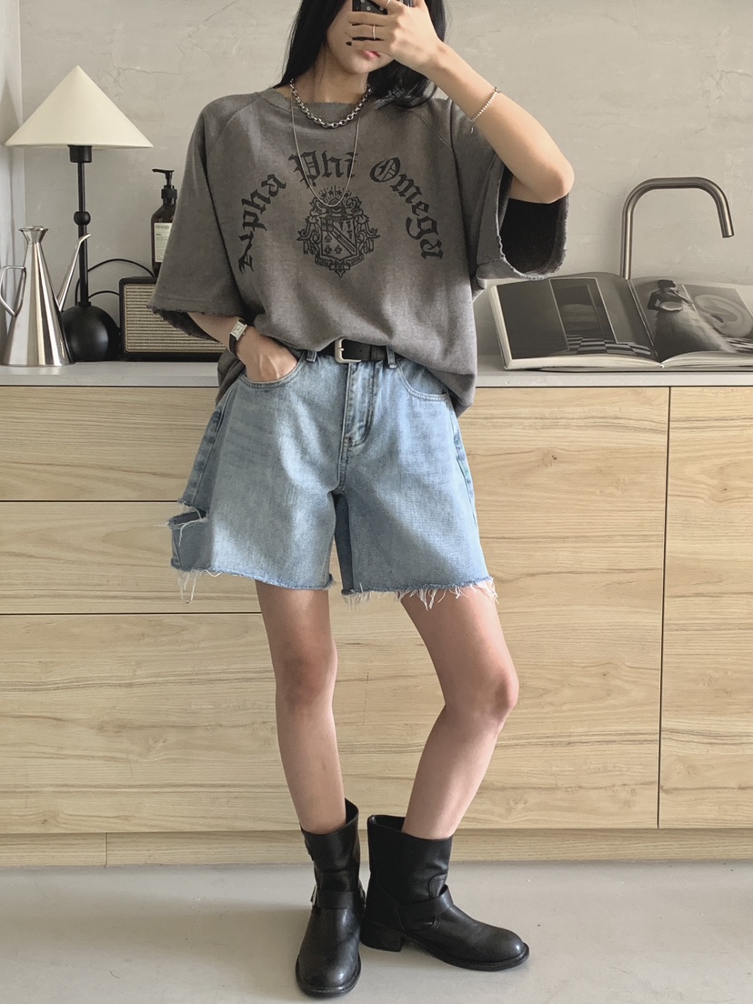 DAVICHI/D.SECOND韓國東大門直郵女裝新款26春夏短褲含隨機腰帶DAVICHI/D.SECOND短褲