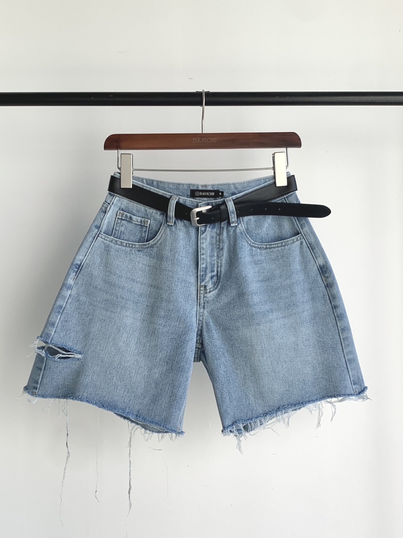DAVICHI/D.SECOND韓國東大門直郵女裝新款26春夏短褲含隨機腰帶DAVICHI/D.SECOND短褲圖色1
