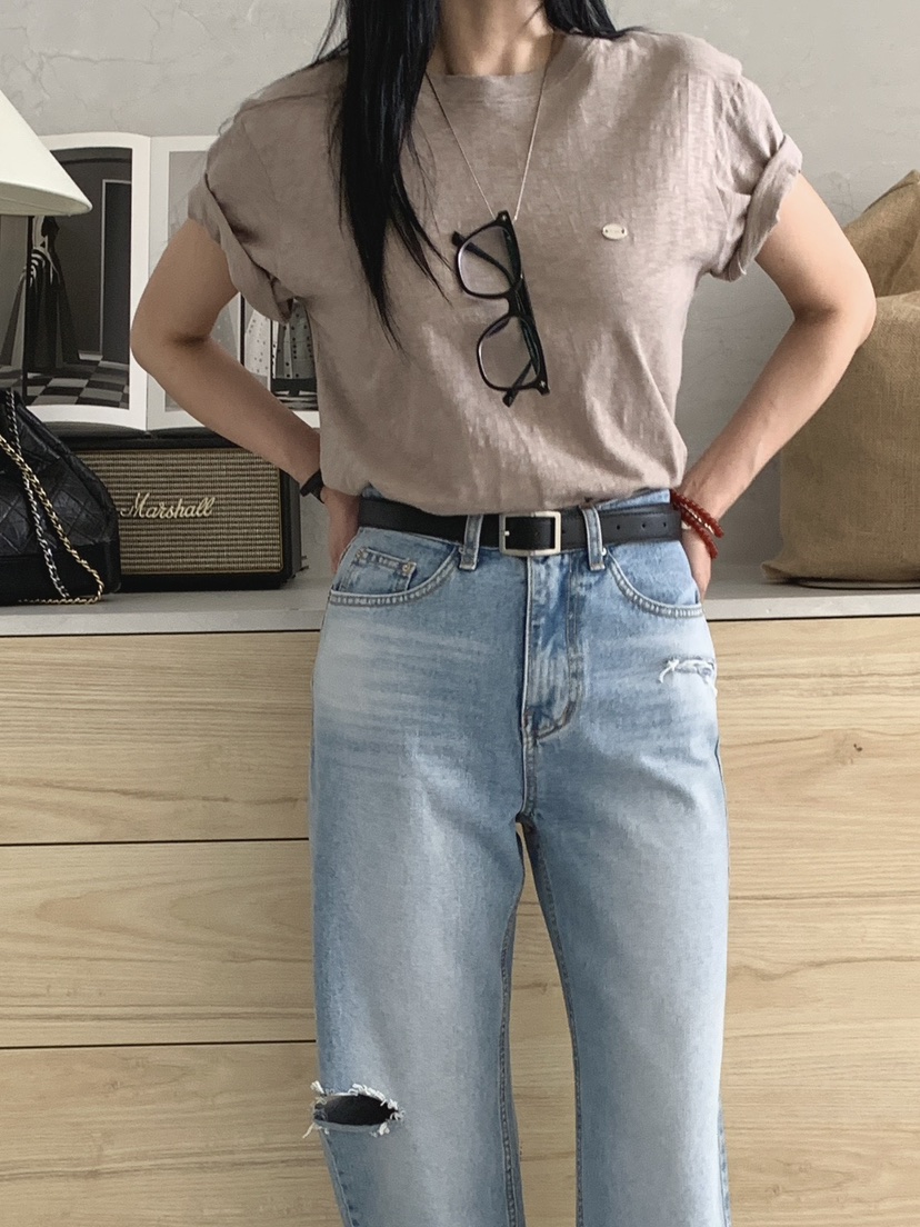 DAVICHI/D.SECOND韓國直郵實拍女士新款人氣26春夏熱賣T恤DAVICHI/D.SECONDT恤