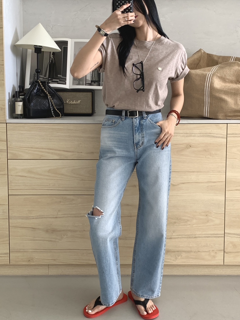 DAVICHI/D.SECOND韓國直郵實拍女士新款人氣26春夏熱賣T恤DAVICHI/D.SECONDT恤