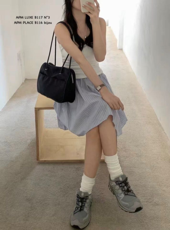 N3韓國東大門直郵女裝新款時尚職業人氣休閑26春夏單肩斜跨包N3單肩/斜跨包