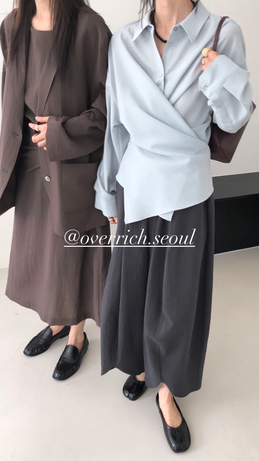 OVER RICH韓國直郵女士新品熱賣人氣推薦26春夏休閑休閑褲OVER RICH休閑褲