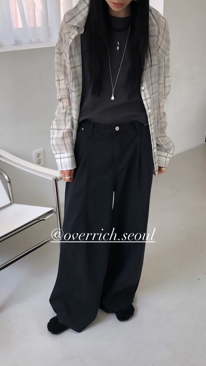 OVER RICH韓國東大門代購女裝新品推薦26春夏職業休閑褲OVER RICH休閑褲