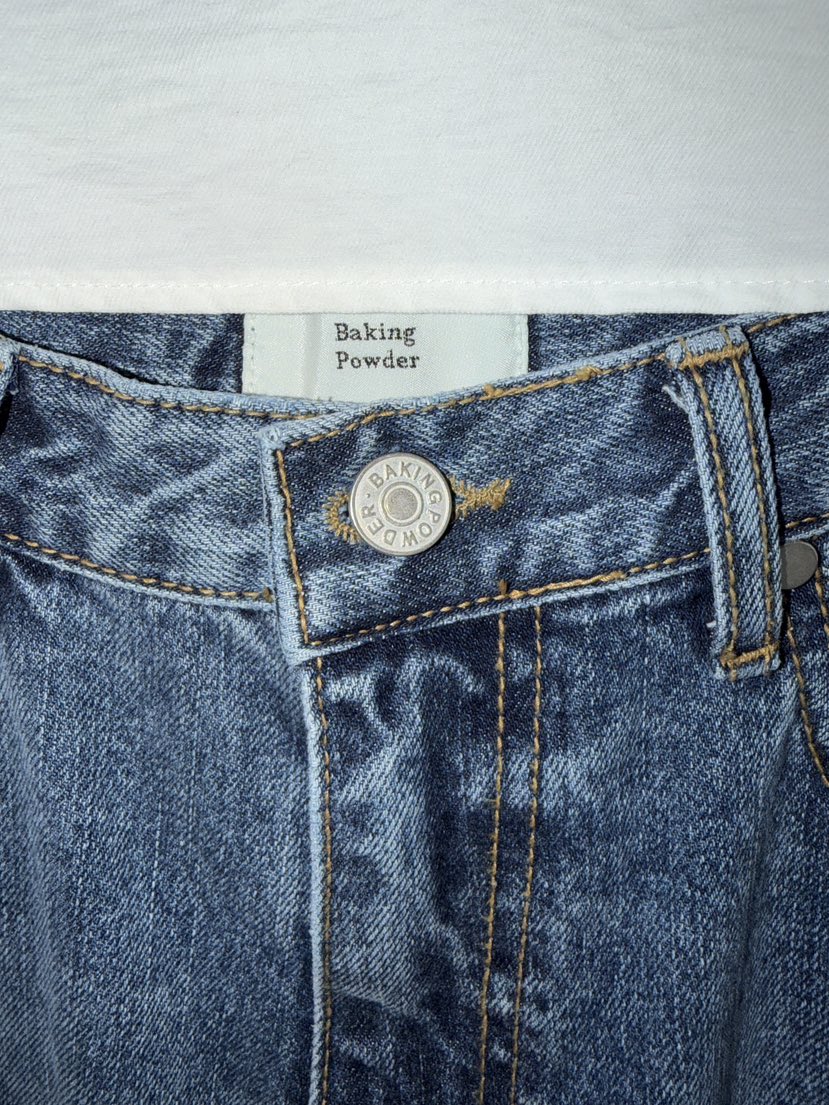 BAKING POWDER韓國東大門直郵女士新品休閑職業推薦牛仔褲BAKING POWDER牛仔褲