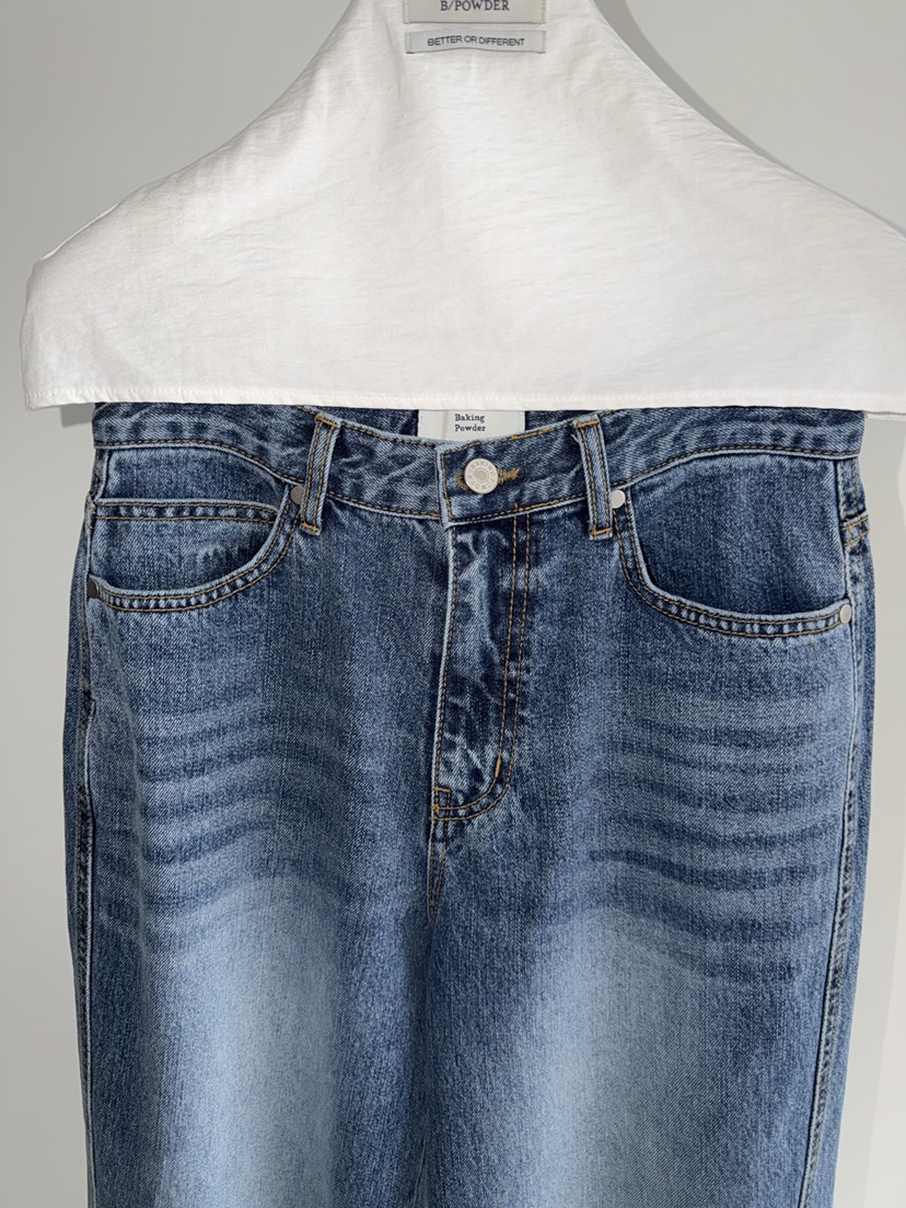 BAKING POWDER韓國東大門直郵女士新品休閑職業推薦牛仔褲BAKING POWDER牛仔褲