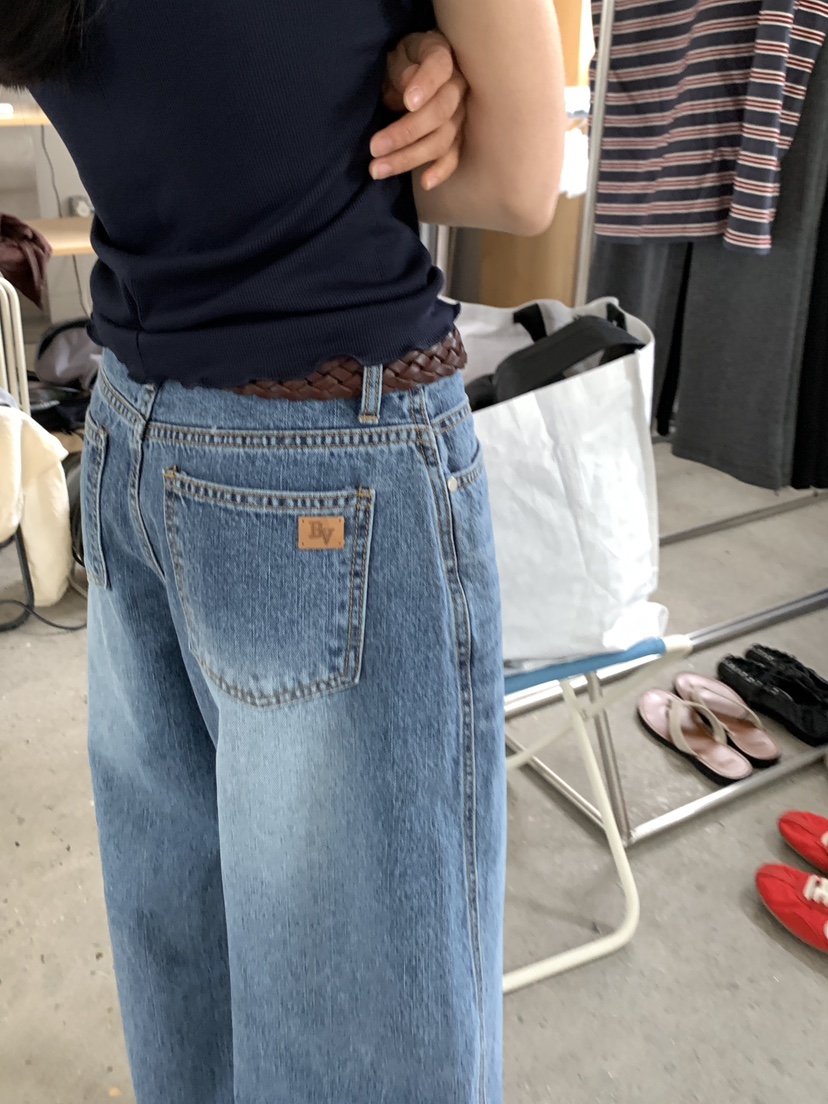 BAKING POWDER韓國東大門直郵女士新品休閑職業推薦牛仔褲BAKING POWDER牛仔褲