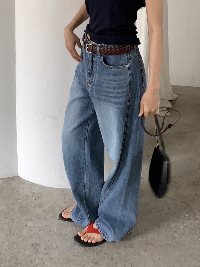 BAKING POWDER韓國東大門直郵女士新品休閑職業推薦牛仔褲BAKING POWDER牛仔褲