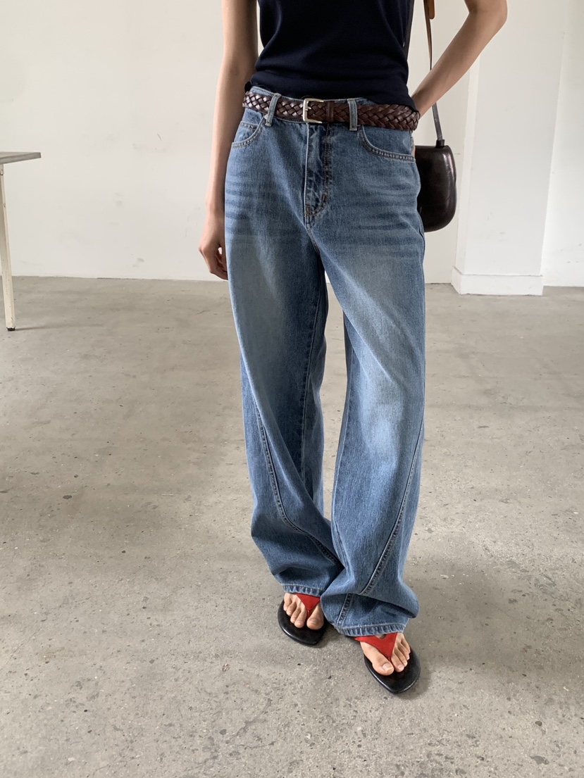 BAKING POWDER韓國東大門直郵女士新品休閑職業推薦牛仔褲BAKING POWDER牛仔褲