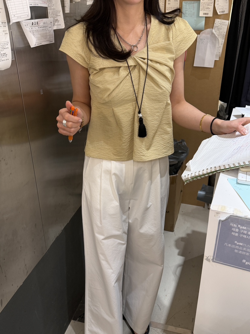 BOUND.A韓國東大門代購女裝新款職業休閑時尚襯衫蕾絲衫BOUND.A襯衫/蕾絲衫