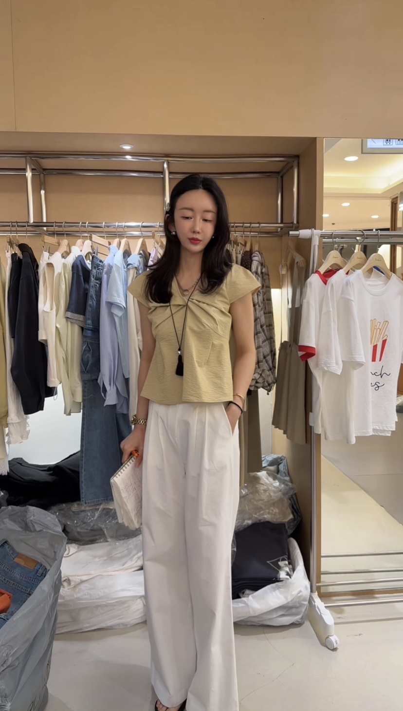 BOUND.A韓國東大門代購女裝新款職業休閑時尚襯衫蕾絲衫BOUND.A襯衫/蕾絲衫