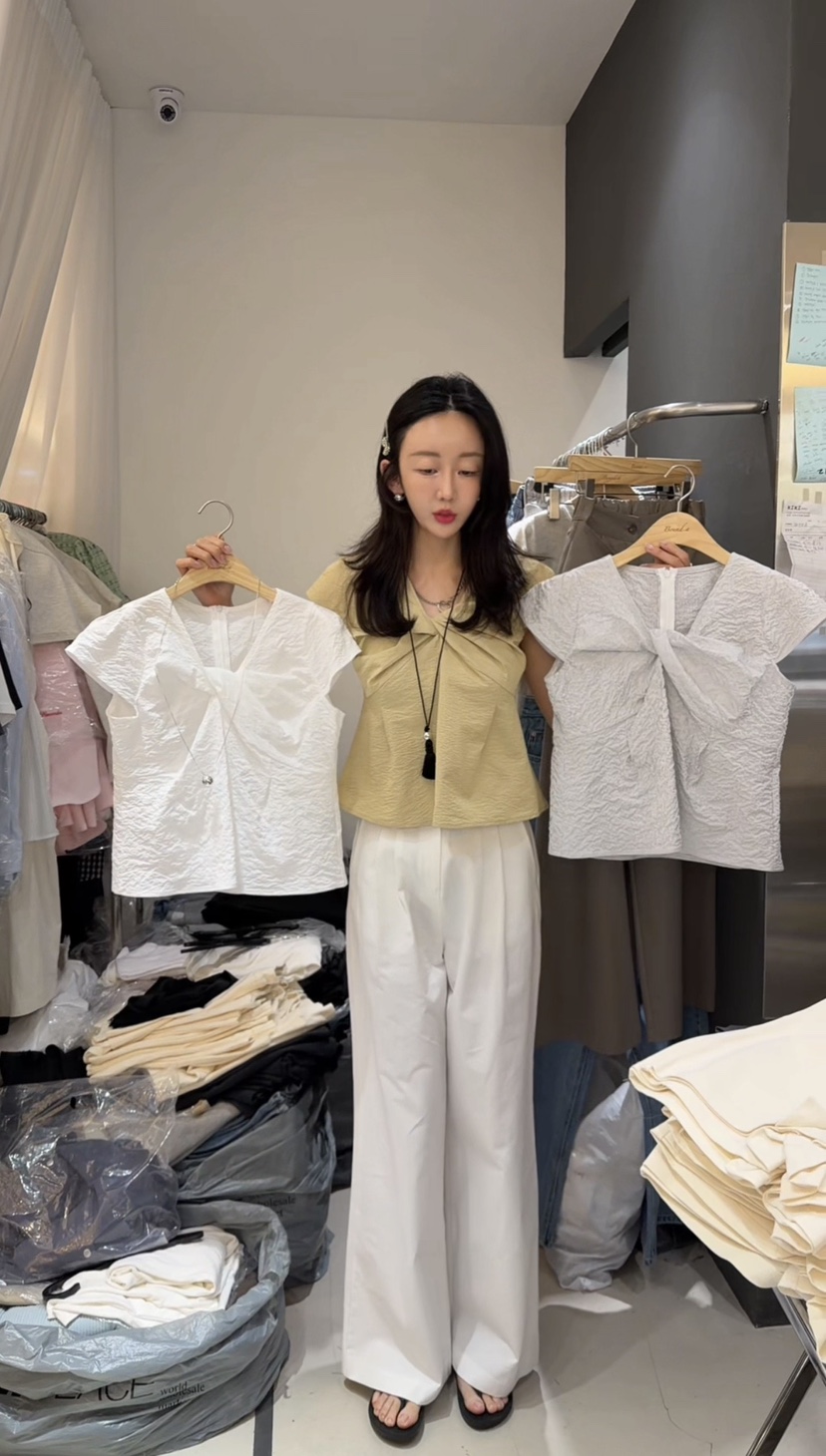 BOUND.A韓國東大門代購女裝新款職業休閑時尚襯衫蕾絲衫BOUND.A襯衫/蕾絲衫