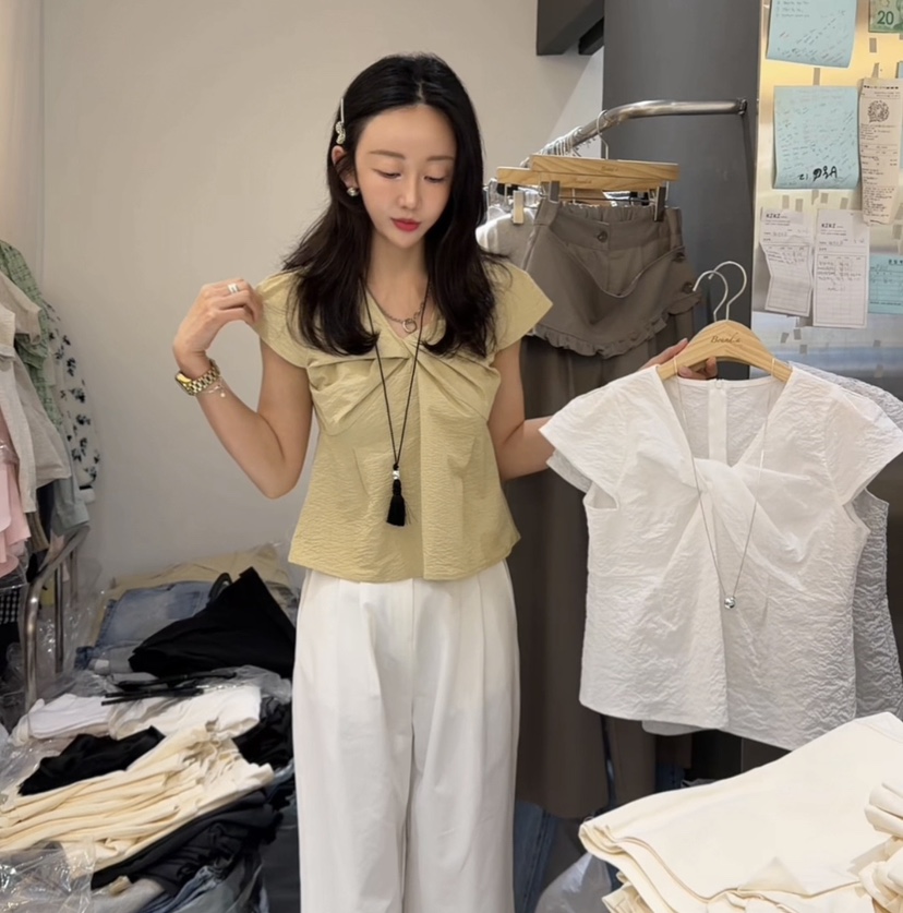 BOUND.A韓國東大門代購女裝新款職業休閑時尚襯衫蕾絲衫BOUND.A襯衫/蕾絲衫