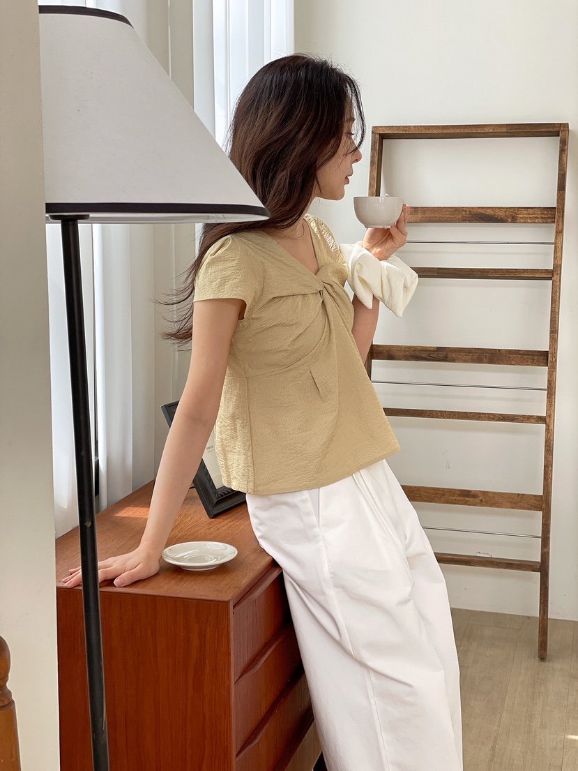 BOUND.A韓國東大門代購女裝新款職業休閑時尚襯衫蕾絲衫BOUND.A襯衫/蕾絲衫