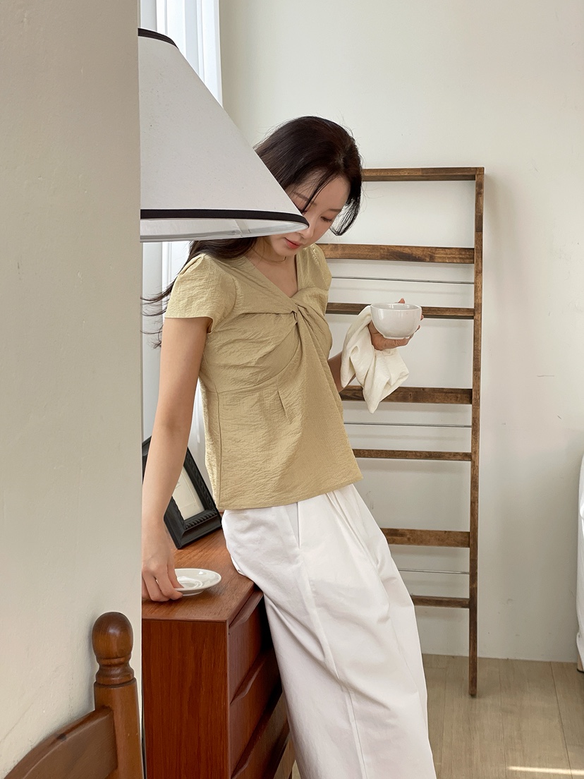 BOUND.A韓國東大門代購女裝新款職業休閑時尚襯衫蕾絲衫BOUND.A襯衫/蕾絲衫