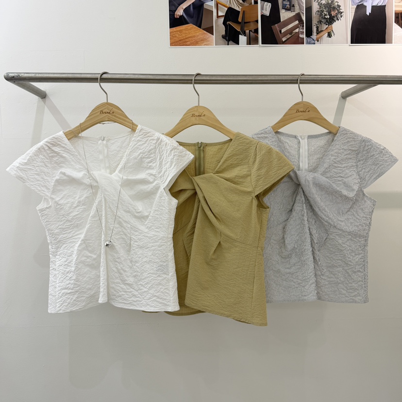 BOUND.A韓國東大門代購女裝新款職業休閑時尚襯衫蕾絲衫BOUND.A襯衫/蕾絲衫圖色3左三色