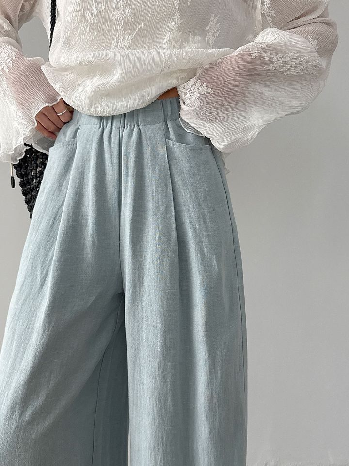 STAY HERE韓國直郵實拍女裝新品26春夏熱賣推薦時尚休閑褲STAY HERE休閑褲