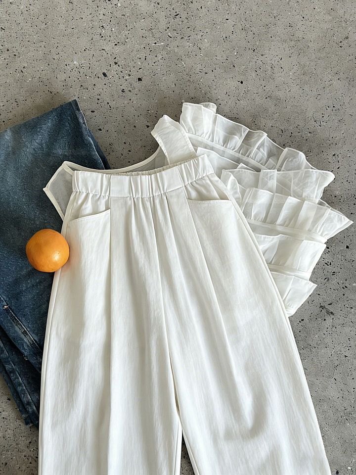 STAY HERE韓國直郵實拍女裝新品26春夏熱賣推薦時尚休閑褲STAY HERE休閑褲