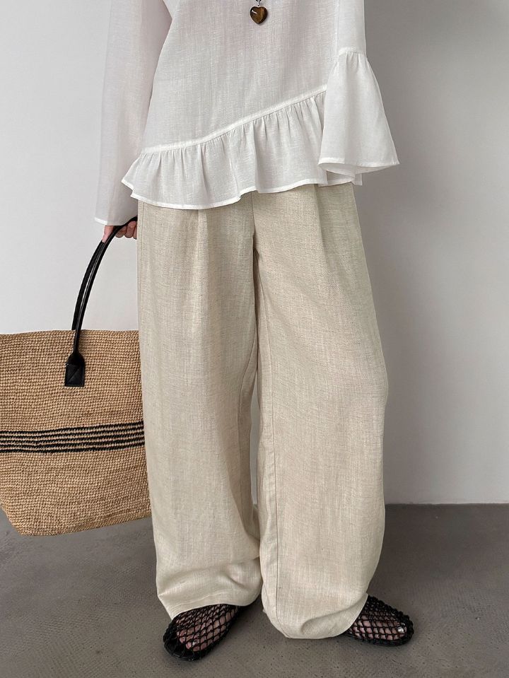 STAY HERE韓國直郵實拍女裝新品26春夏熱賣推薦時尚休閑褲STAY HERE休閑褲