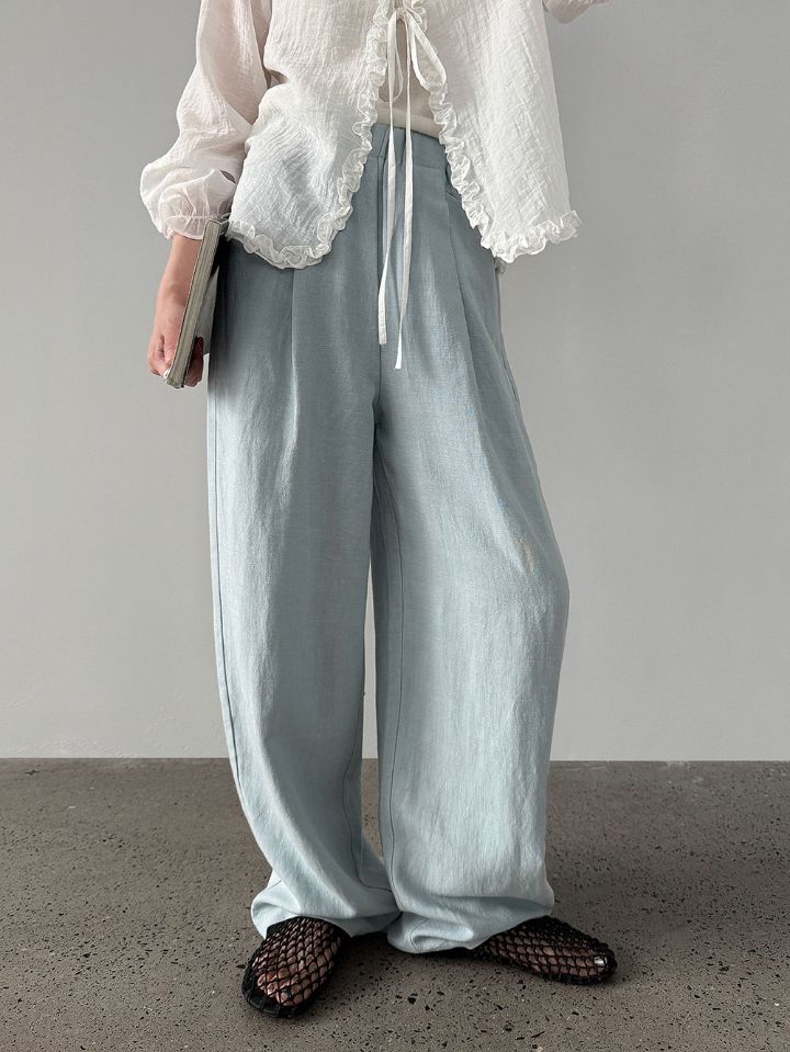 STAY HERE韓國直郵實拍女裝新品26春夏熱賣推薦時尚休閑褲STAY HERE休閑褲圖色1