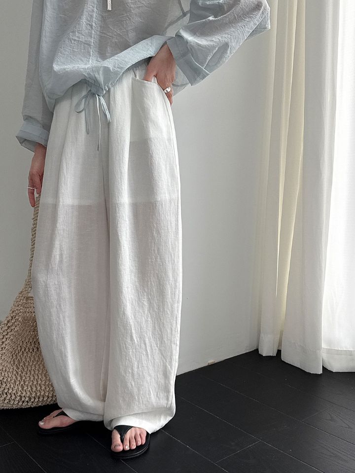 STAY HERE韓國直郵實拍女裝新品26春夏熱賣推薦時尚休閑褲STAY HERE休閑褲圖色2