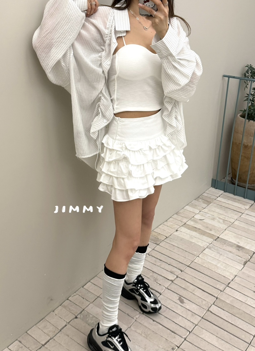 JIMMY韓國東大門代購女士新品人氣熱賣職業時尚短裙不含腰帶JIMMY/REMAKE短裙