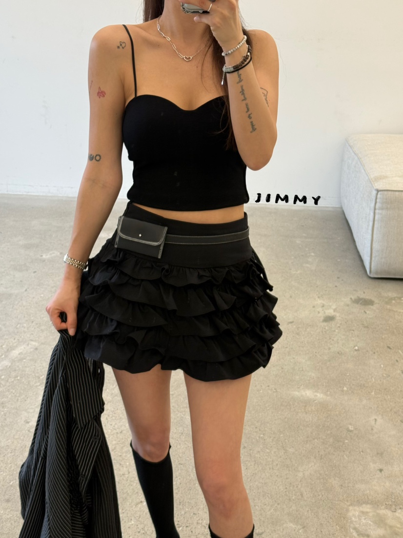 JIMMY韓國東大門代購女士新品人氣熱賣職業時尚短裙不含腰帶JIMMY/REMAKE短裙