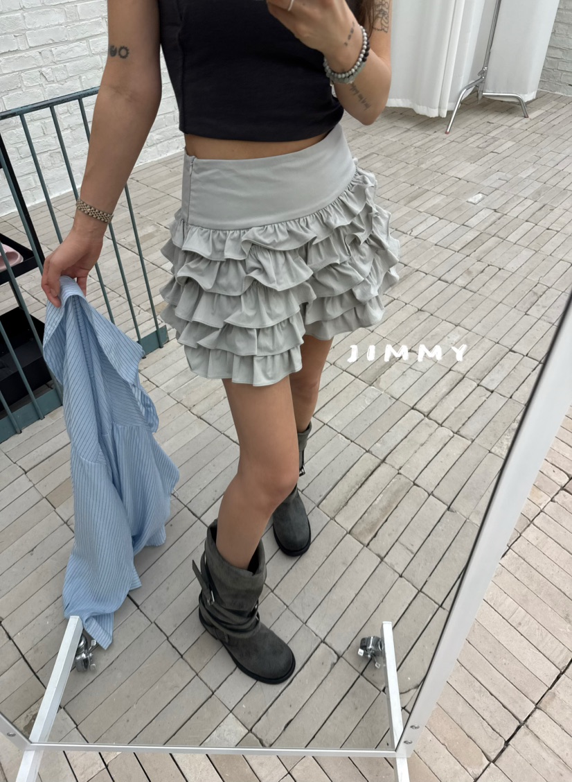 JIMMY韓國東大門代購女士新品人氣熱賣職業時尚短裙不含腰帶JIMMY/REMAKE短裙圖色3