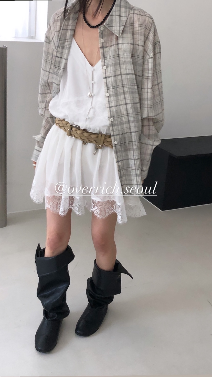 OVER RICH韓國代購女裝新品人氣26春夏推薦休閑時尚連衣裙OVER RICH連衣裙