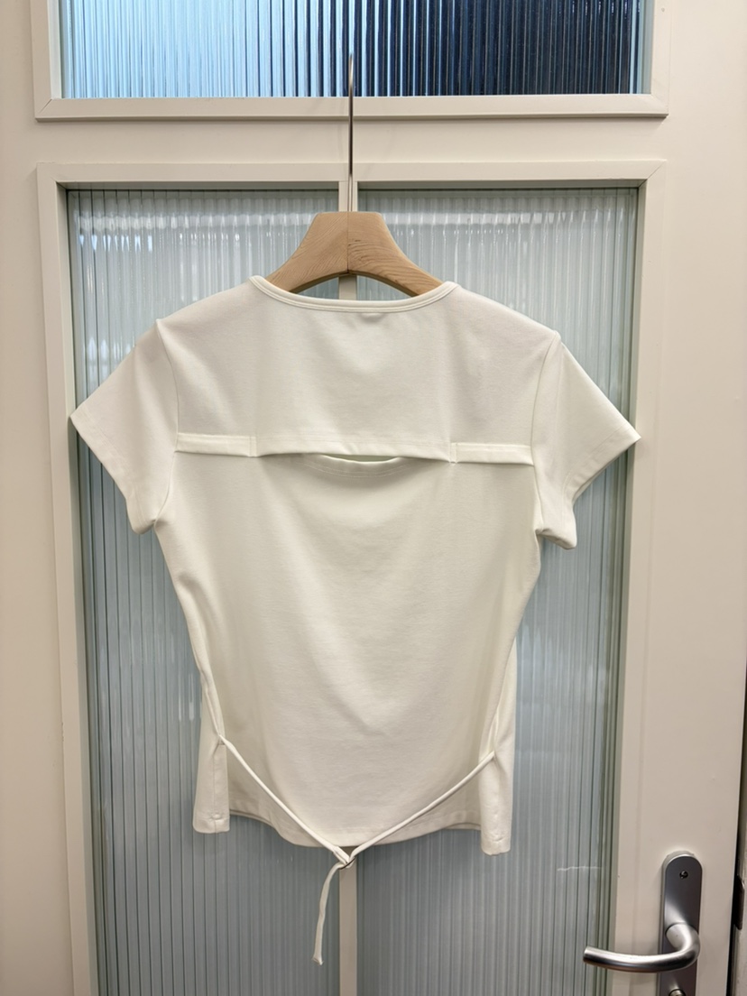 JADEMARKET韓國東大門代購女裝新款推薦熱賣26春夏T恤腰帶JADE SEOUL_MARKETT恤