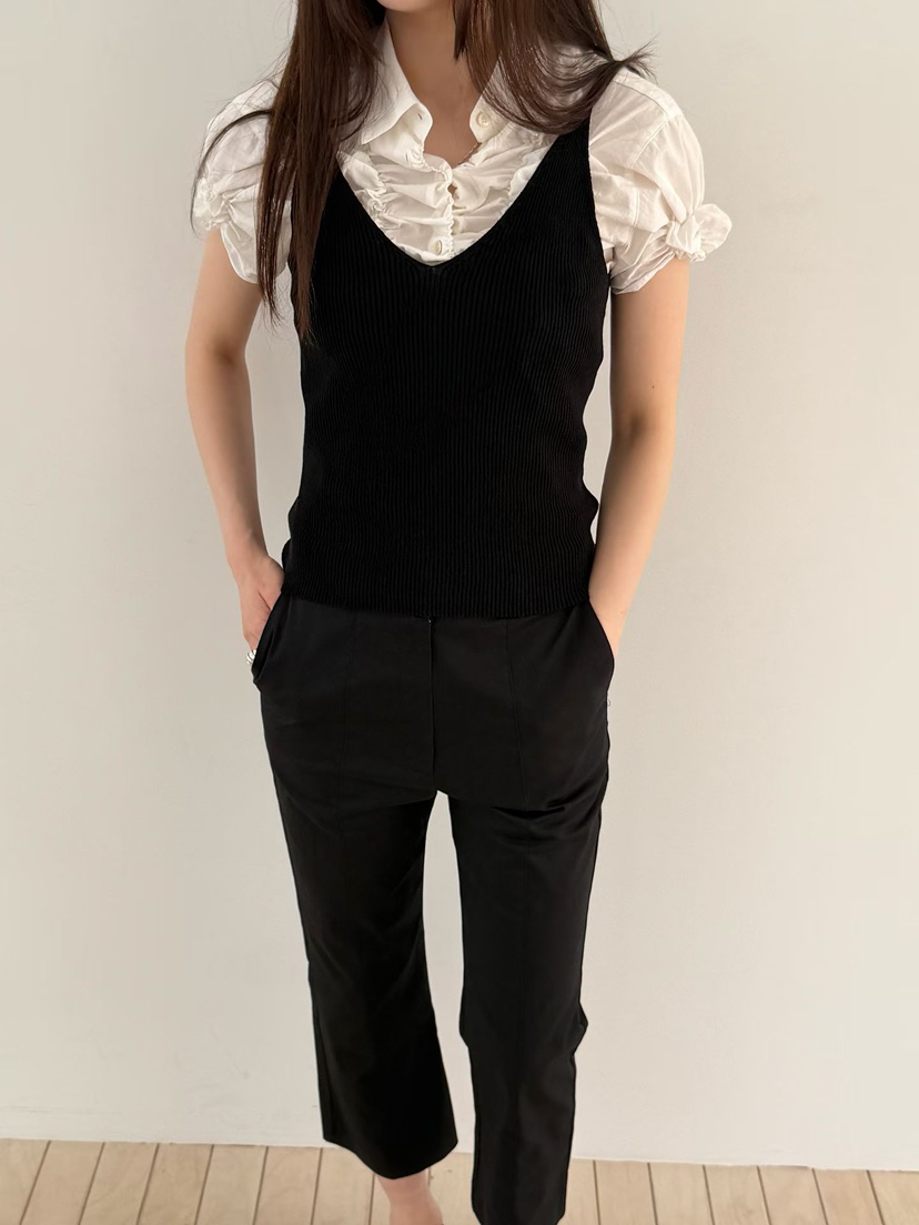 ARKIE/TAF韓國直郵實拍女士新品休閑推薦職業襯衫蕾絲衫ARKIE/TAF襯衫/蕾絲衫