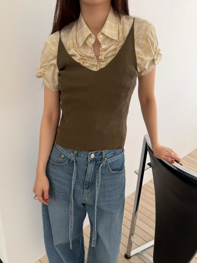 ARKIE/TAF韓國直郵實拍女士新品休閑推薦職業襯衫蕾絲衫ARKIE/TAF襯衫/蕾絲衫