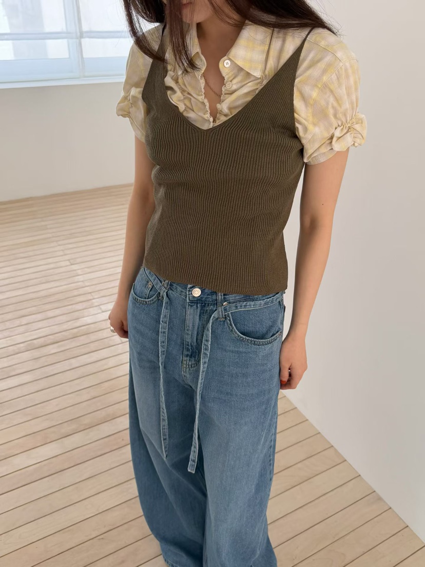 ARKIE/TAF韓國直郵實拍女士新品休閑推薦職業襯衫蕾絲衫ARKIE/TAF襯衫/蕾絲衫