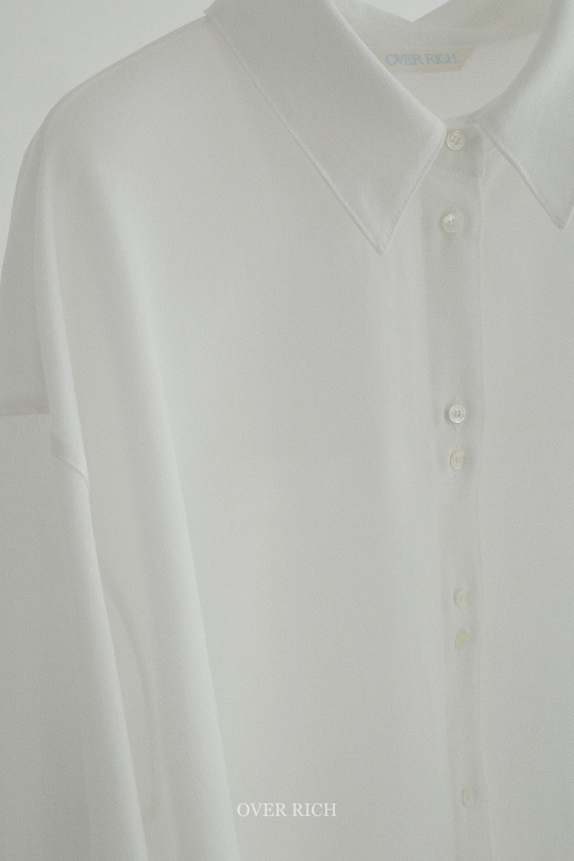 OVER RICH韓國代購女士新款26春夏時尚職業人氣襯衫蕾絲衫OVER RICH襯衫/蕾絲衫