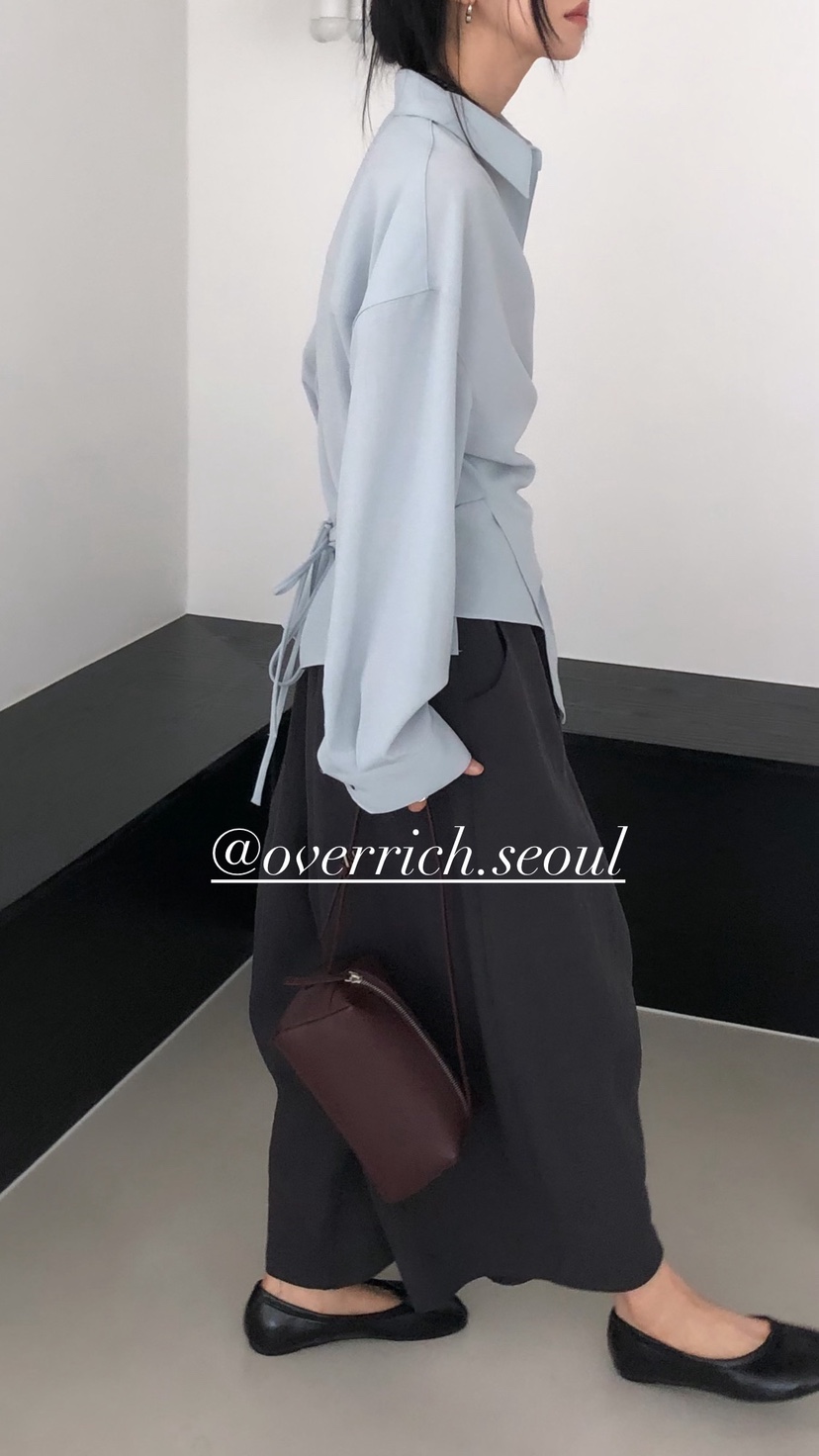 OVER RICH韓國代購女士新款26春夏時尚職業人氣襯衫蕾絲衫OVER RICH襯衫/蕾絲衫