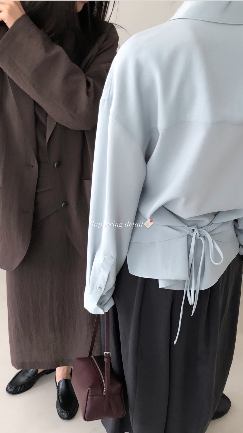 OVER RICH韓國代購女士新款26春夏時尚職業人氣襯衫蕾絲衫OVER RICH襯衫/蕾絲衫