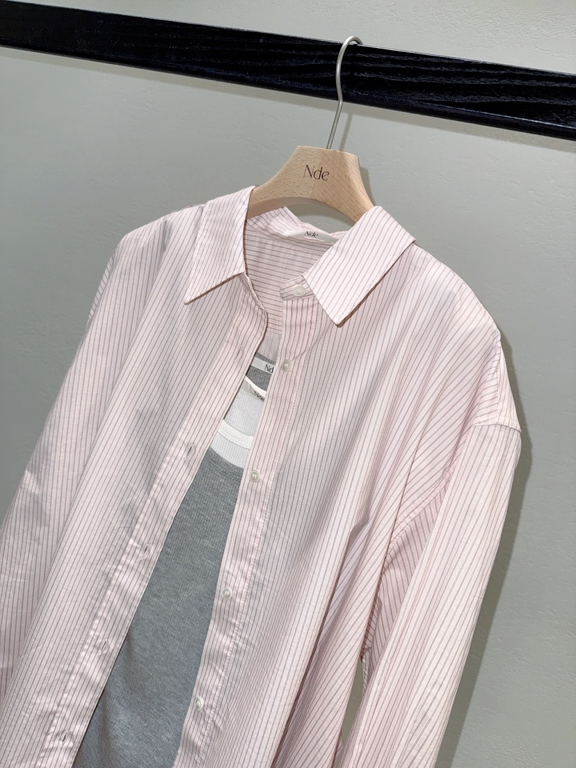 NDE韓國代購女士新款推薦休閑時尚襯衫蕾絲衫不含內搭高領BOHEME_NDE襯衫/蕾絲衫