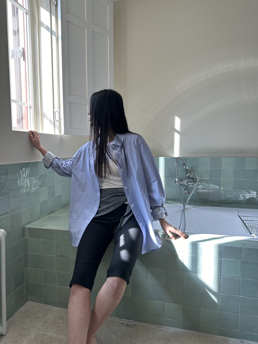 NDE韓國代購女士新款推薦休閑時尚襯衫蕾絲衫不含內搭高領BOHEME_NDE襯衫/蕾絲衫