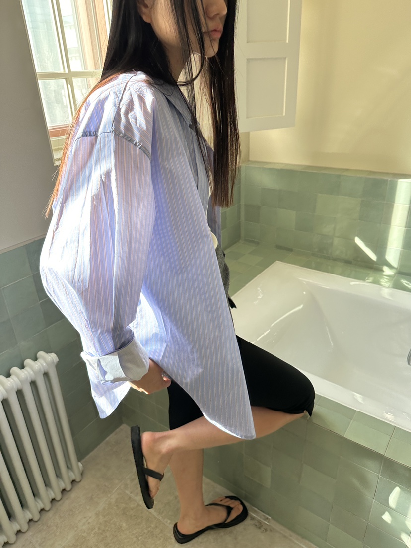 NDE韓國代購女士新款推薦休閑時尚襯衫蕾絲衫不含內搭高領BOHEME_NDE襯衫/蕾絲衫